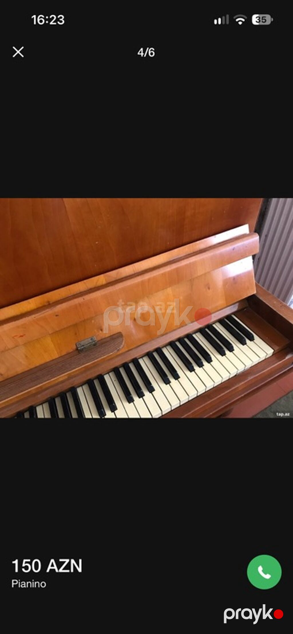 Pianino – dik modellə, klassik taxta korpuslu. - Korpus: cilalanmış — Pianino və digər klaviş alətləri, Xırdalan (3)