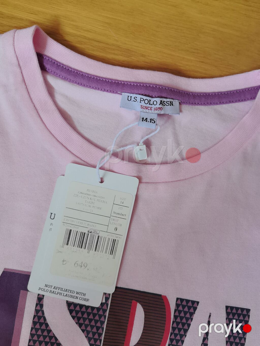 U.S. Polo Assn. qız uşağı üçün pijama dəsti - Brend: U.S. Polo Assn — Ev paltarı, Bakı (2)