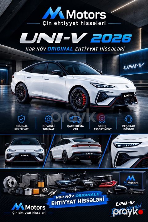 Changan Uni-V 2026 ehtiyat hissələri — Bakı