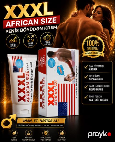 Afrikan Size XXXL böyüdücü krem — Bakı