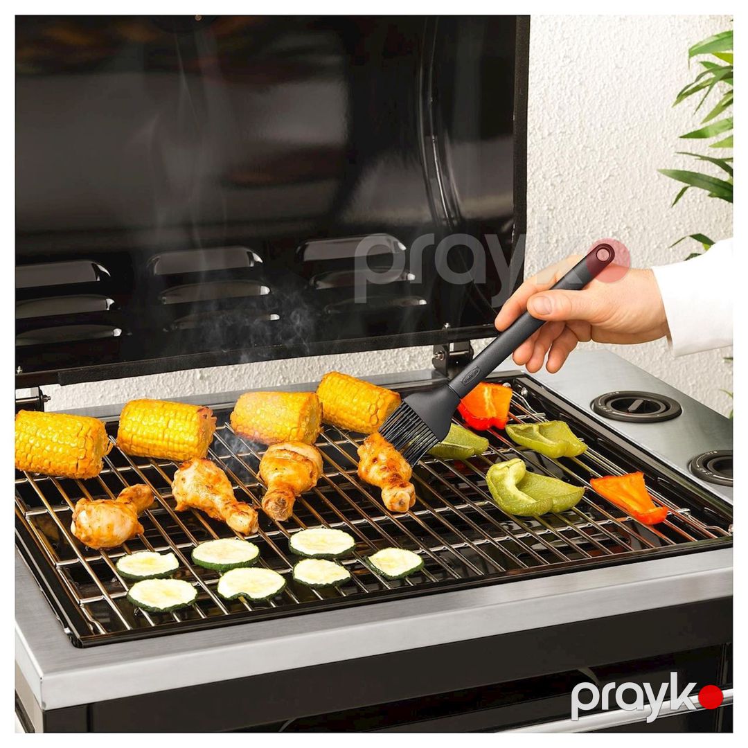 Qril üçün fırça IKEA Grılltıder 004.445.54, polipropilen/silikon kauçuk, qara, 25 sm — Mallar, Bakı (2)