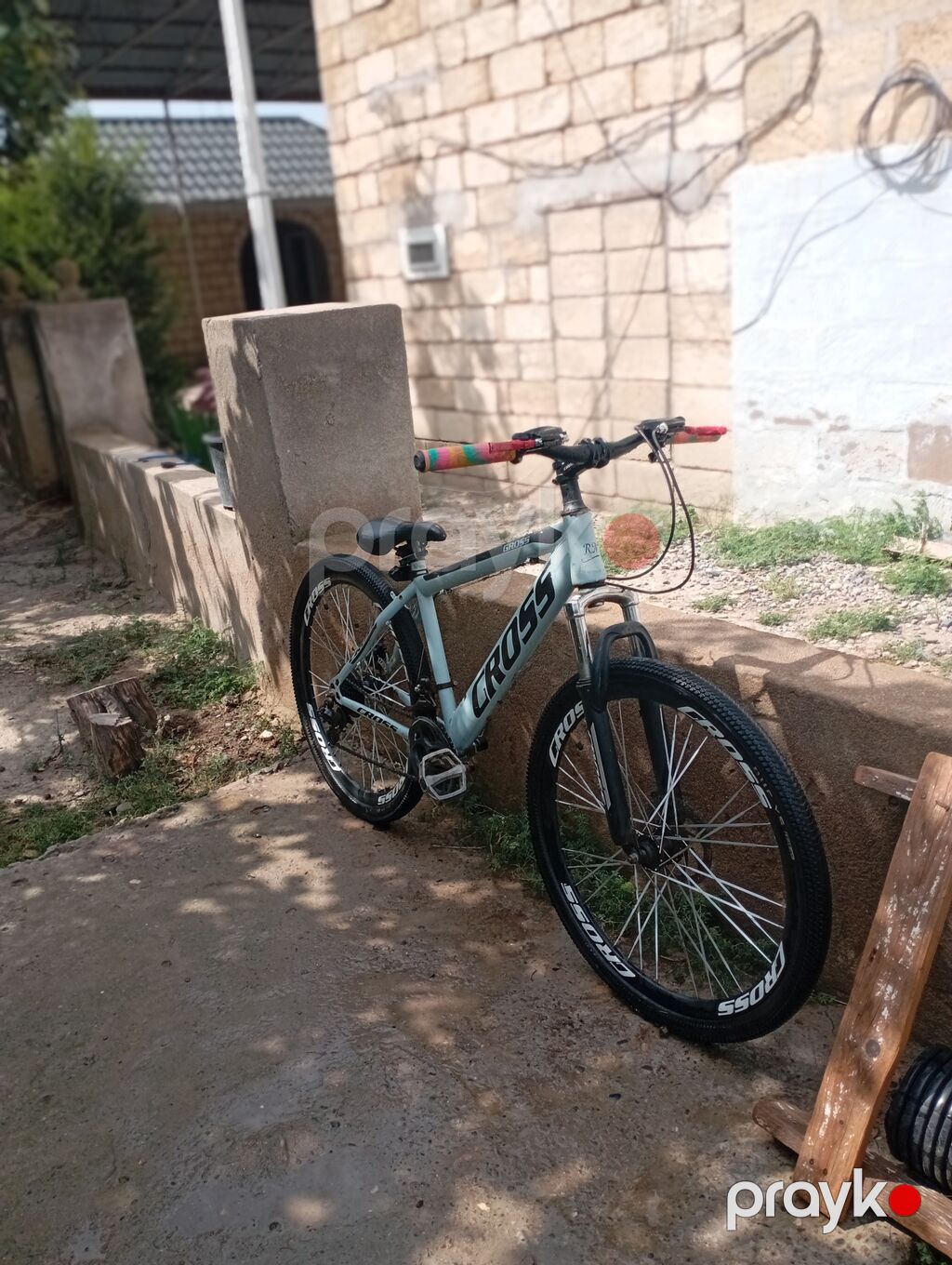 Cross dağ velosipedi - Çərçivə: yüngül alaşımlı, ağ rəng, “Cross” — Dağ velosipedləri, Salyan (6)