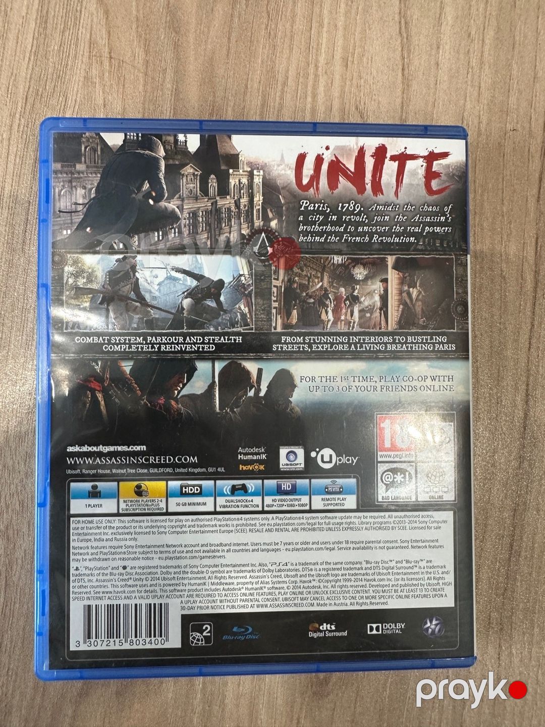 PS4, PS5 oyunu Assasin’s Creed Unity — Oyunlar, konsollər və proqramlar, Bakı (3)