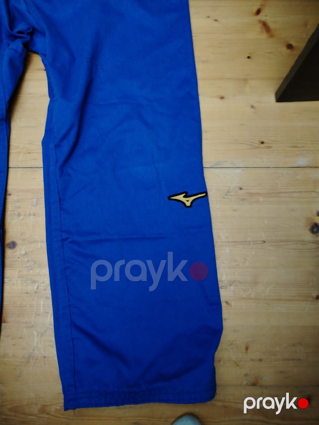 Mavi rəngli cüdo kimono dəsti - Brend: Mizuno (loqolu) - Dəst: yuxarı — İdman geyimi, Xırdalan (8)