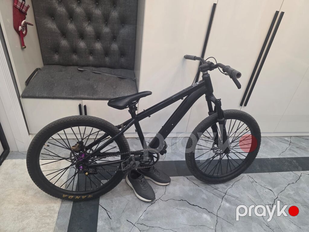 Dirt/Street tipli tək sürət velosipedi - Rəng: tam qara - Çərçivə — BMX, Bakı (2)