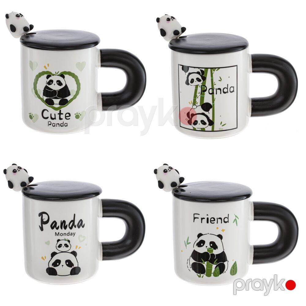 Fincan Monday Panda, keramika, ağ/qara, 430 ml — Mallar, Bakı (2)