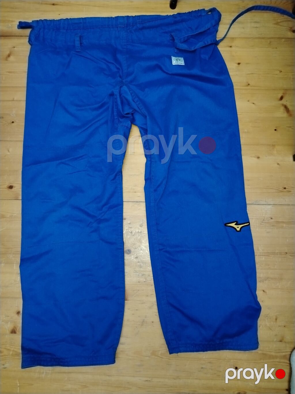 Mavi rəngli cüdo kimono dəsti - Brend: Mizuno (loqolu) - Dəst: yuxarı — İdman geyimi, Xırdalan (5)