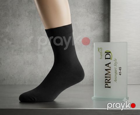 Corab dəsti, bambuk/pambıq, qara, 41-45 ölçü, 10 əd — Bakı