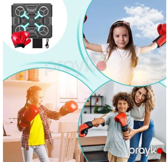 Boks yumruq torbaları, kisələr və alətlər Musiqili Boks Hədəfi Uşaqlar üçün Bluetooth Bağlantısı Oyuncağı ilə - tor_048 — Mallar, Bakı (3)