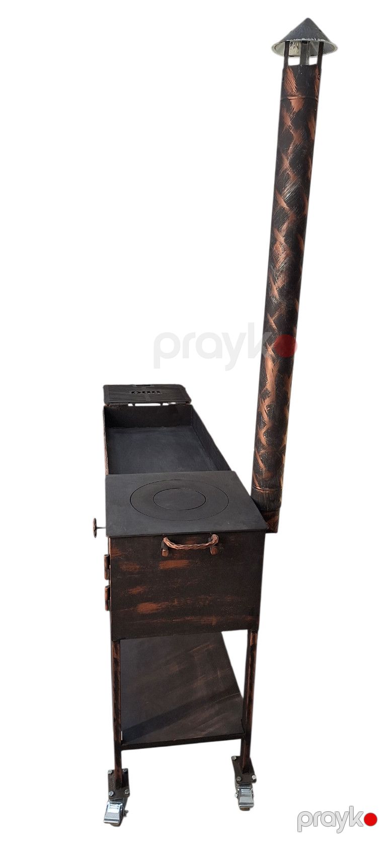 Manqal kompleksi, 120x40x90 sm, metal, qara, 115 kq — Mallar, Bakı (3)