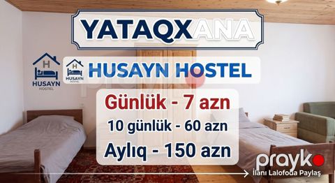 Husayn Hostel – Xırdalanda yataqxana Qiymətlər: - Gündəlik: 7 AZN — Saray