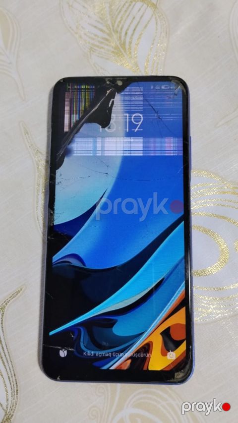 Redmi 9A, 128 GB, rəng - Mavi, Qırıq — Sumqayıt