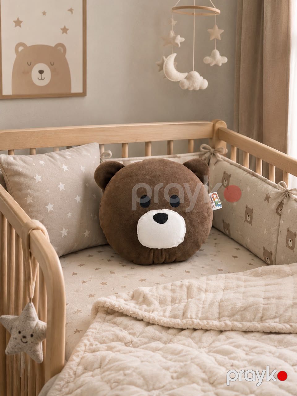 Yastıq-oyuncaq Bear, 33x33 sm — Yumşaq oyuncaqlar, Bakı (2)