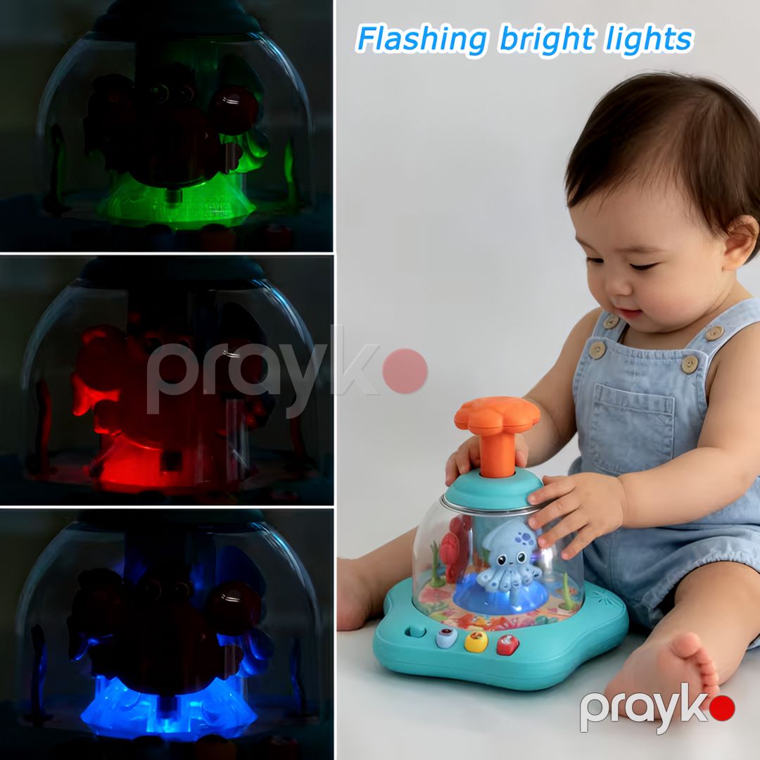 Körpələr üçün interaktiv musiqili oyuncaq Jialegu Toys, mavi — Mallar, Bakı (2)