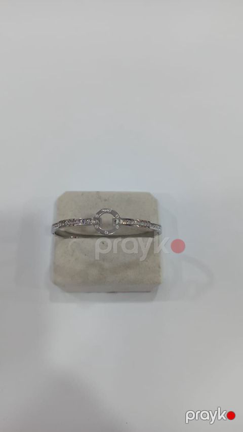 Qolbaq kiçik şəffaf kristallı gümüşü vintage - BNE-370 — Bakı