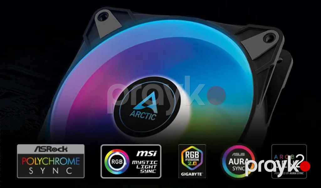 Arctıc P12 PWM PST A-rgb 120mm Case Fan A-rgb 3 in 1 Pack — Kompüterlər və noutbuklar, Bakı (5)