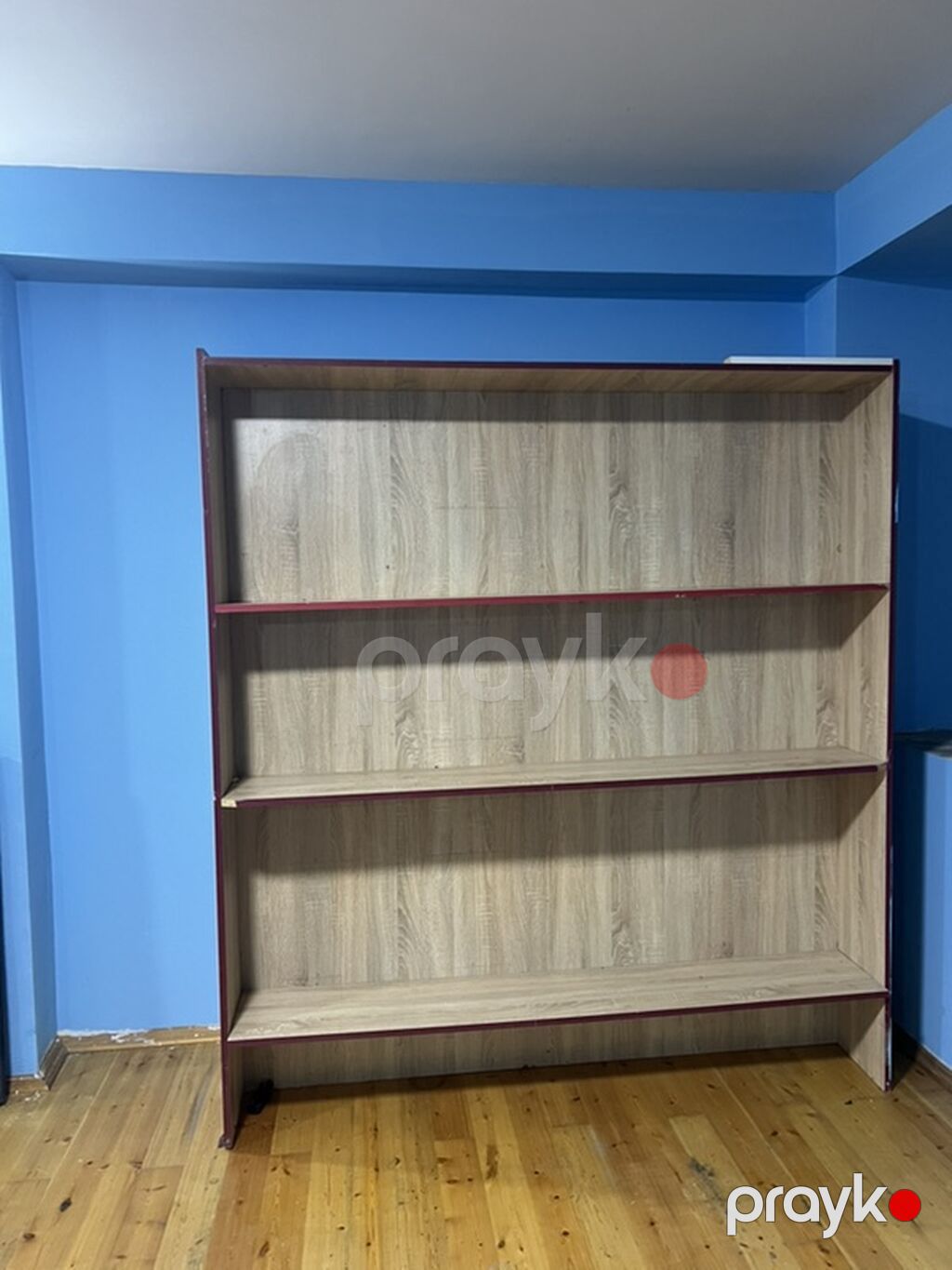 Açıq palıd rəngində böyük çoxrəfli kitab rəfi/stellaj - Material — Rəflər, Bakı (2)