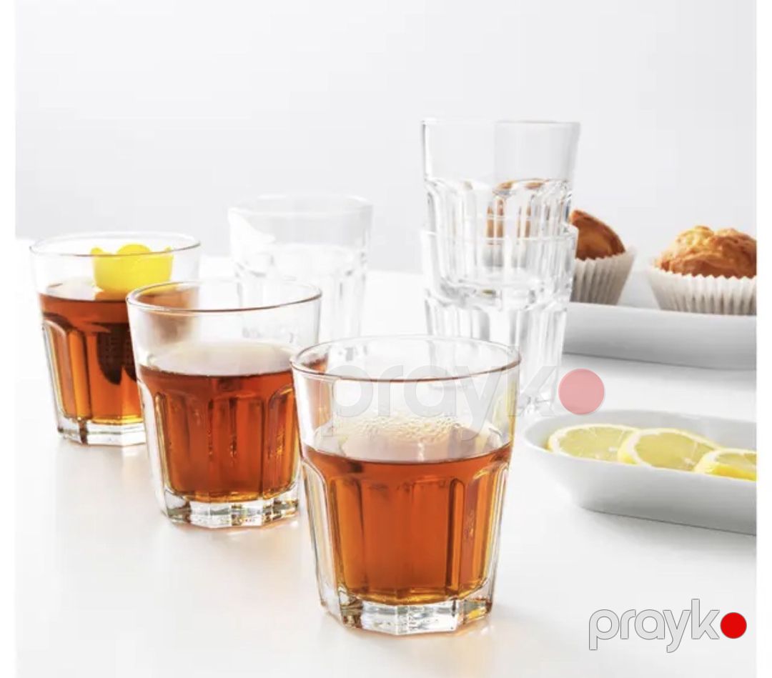 Stəkan dəsti No Brand New America 00112, bərkidilmiş şüşə, şəffaf, 350 ml, 6 əd — Mallar, Bakı (2)