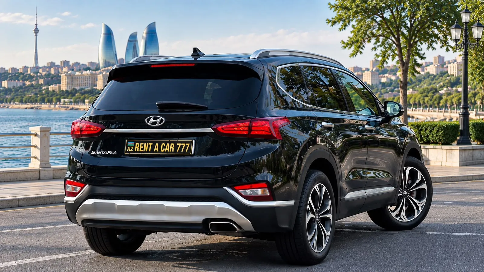 Hyundai Santafe 2025 — gündəlik icarə — Minik avtomobili icarəsi, Bakı (2)
