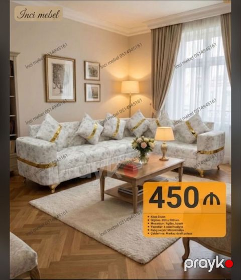 Künc divan, Yeni, Açılan, Bazalı, Parça, Ünvana pulsuz çatdırılma — Bakı