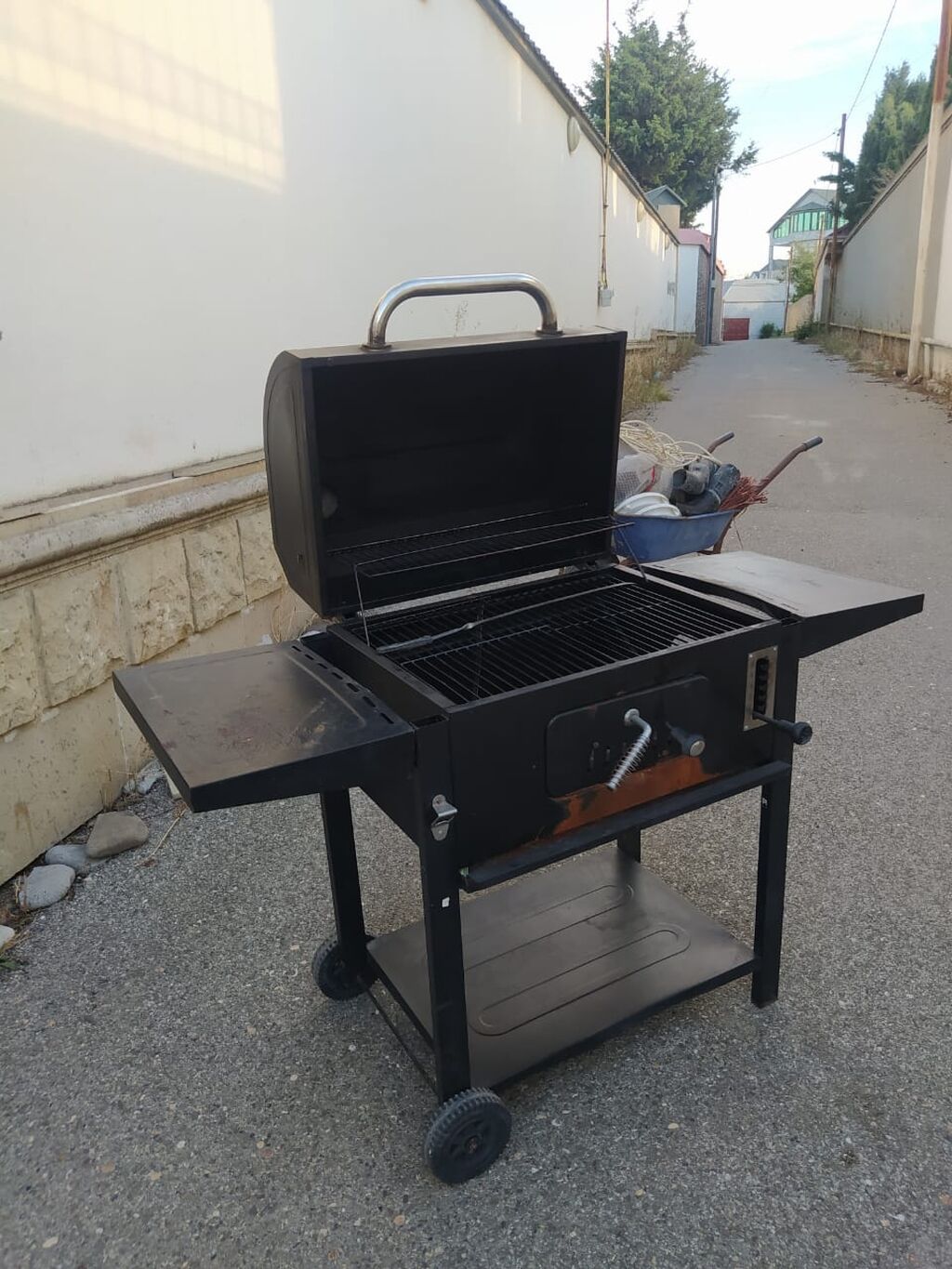 Kömür ilə işləyən bağ manqalı/grill - Material: qalın polad korpus — Mangal və aksesuarları, Digah (2)