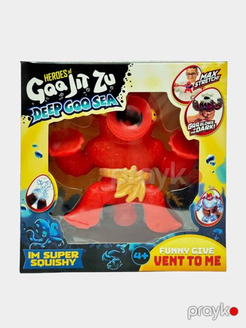 Antistress oyuncaq Goojitzu Deep Goo Sea, silikon, qırmızı, 18 sm — Bakı