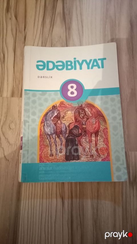 Məhsul: “Ədəbiyyat” dərsliyi – 8-ci sinif Təsvir: - Orta məktəbin — Saray