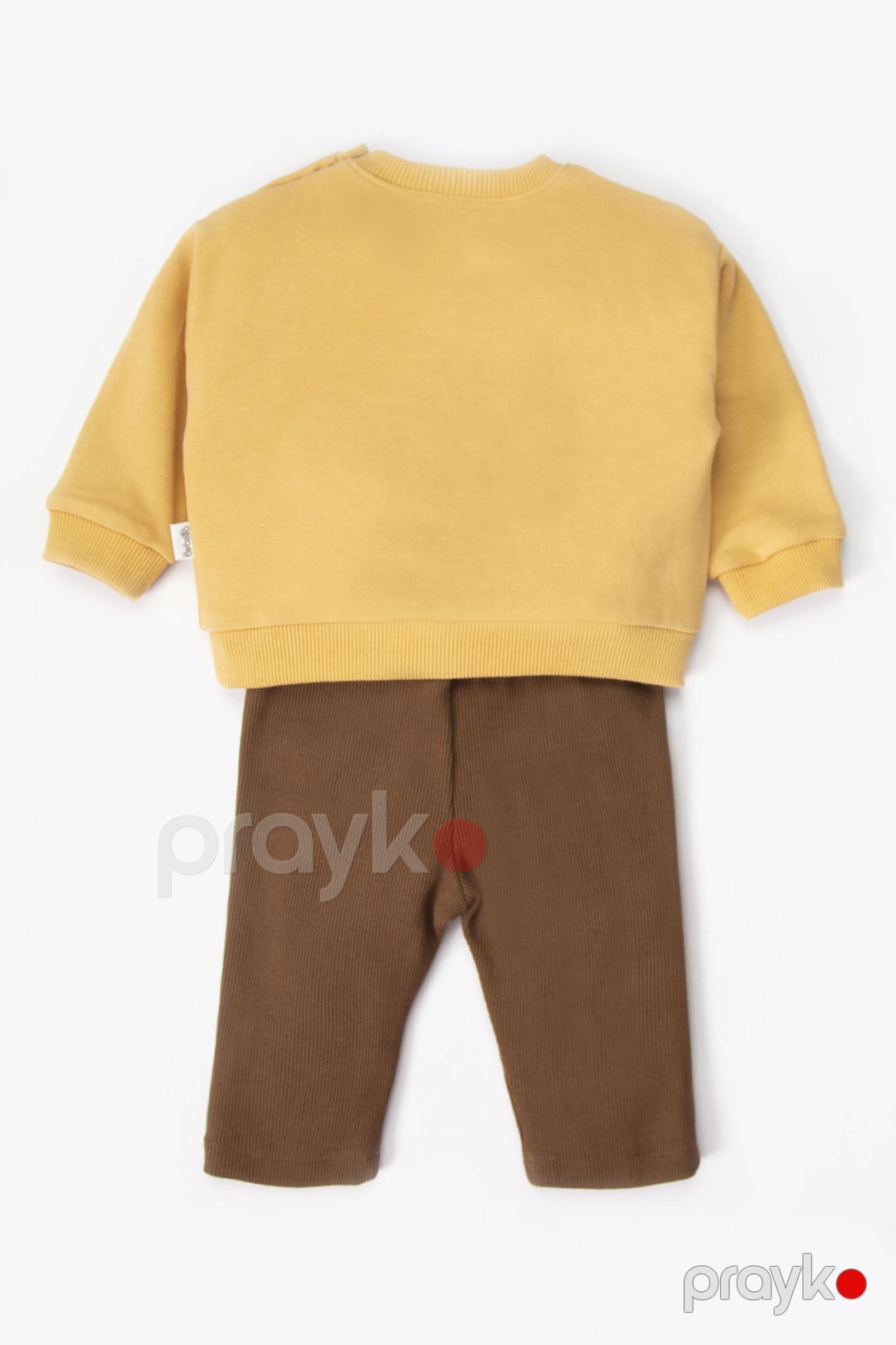 Şalvarlı dəst oğlanlar üçün Bebetto K5534, qəhvəyi, pambıq, 3-6 ay — Mallar, Bakı (2)