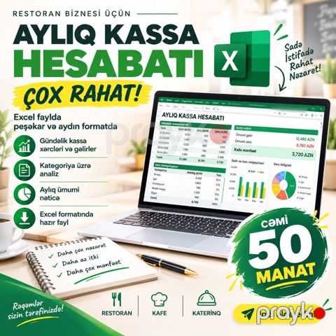 Kassa hesabatı — Bakı