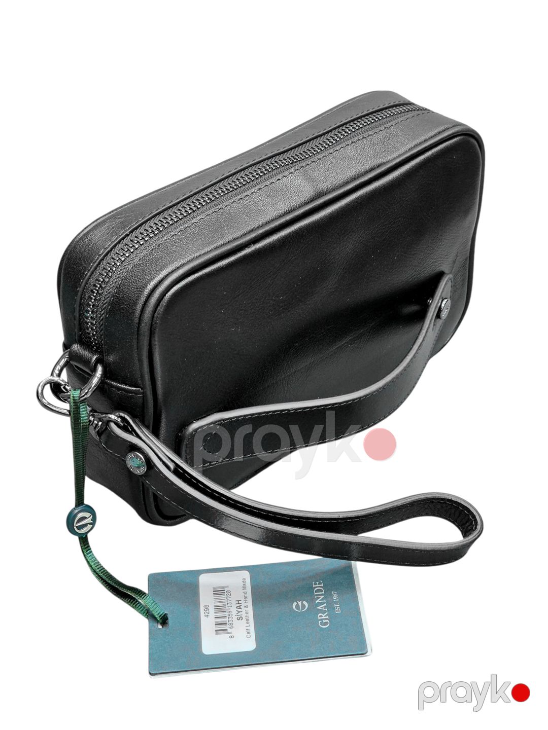 Borsetka Grande WCo-Grande_4298_Black, Təbii dəri, Qara, 20 sm — Mallar, Bakı (2)
