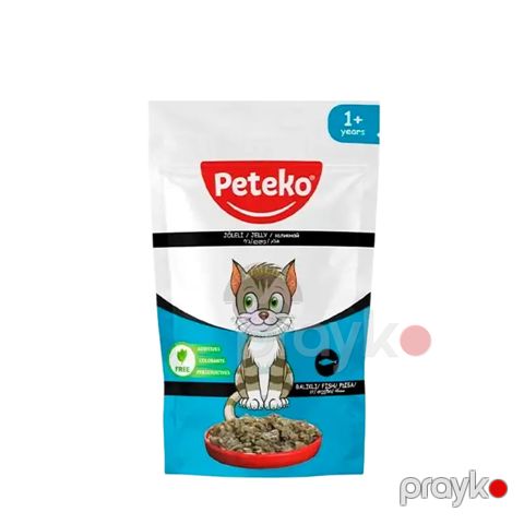 Nəm yem yetkin pişiklər üçün Peteko balıq ilə, 85 q — Bakı