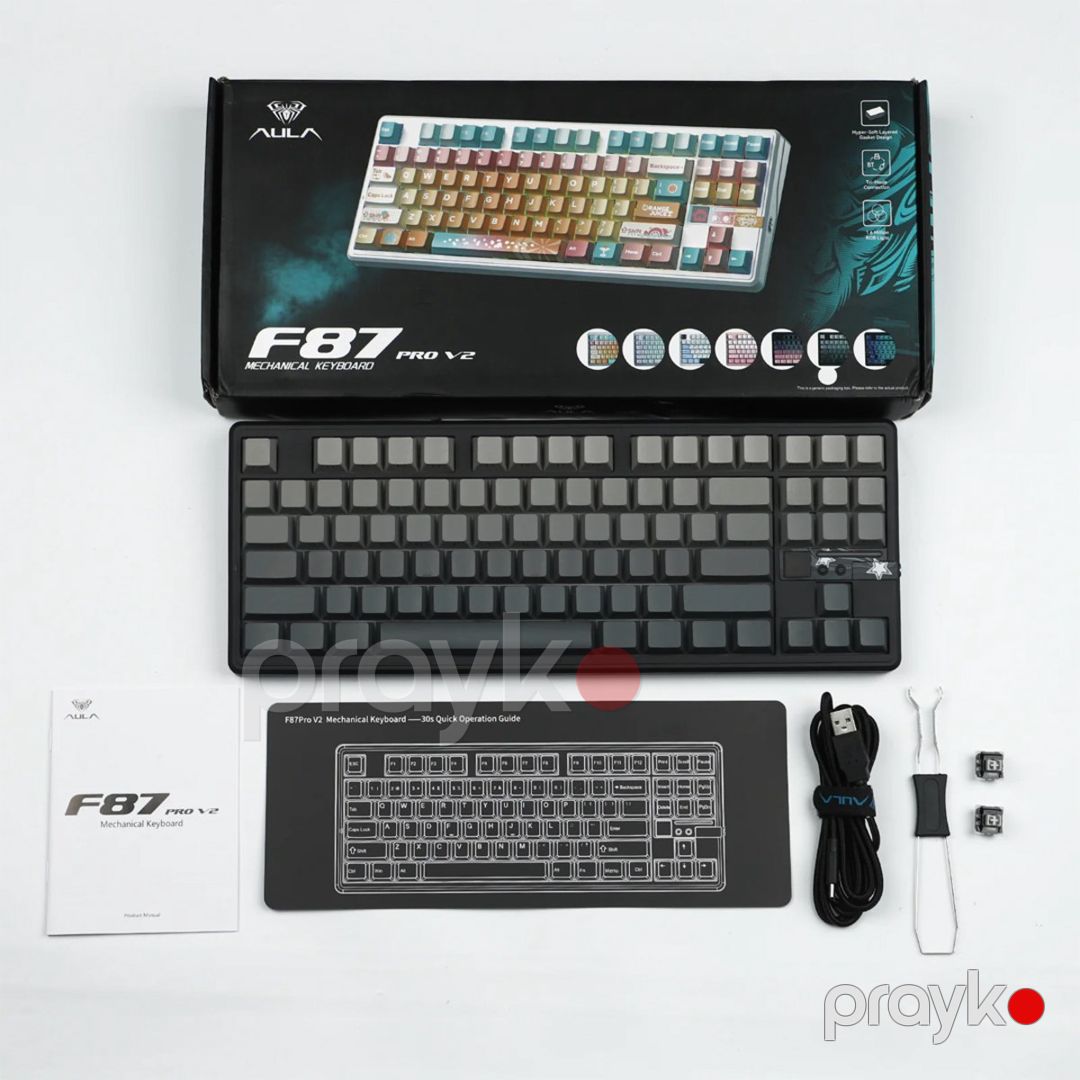 Aula F87 Pro V2 - Grey — Periferik cihazlar, Bakı (3)