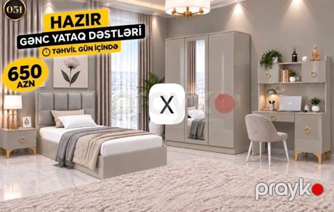 Hazır Gənc Yataq Dəstləri – 650 AZN Dəst tərkibi: - Tək nəfərlik — Bakı