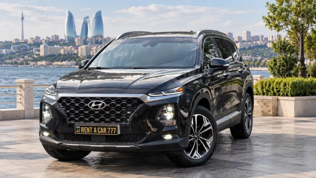 Hyundai Santafe 2025 — gündəlik icarə — Minik avtomobili icarəsi, Bakı (5)
