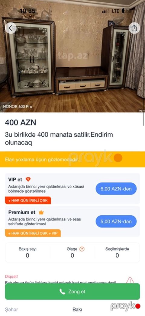 Qiymət: 400 AZN Qonaq otağı üçün 3-lü mebel dəsti: - 2 ədəd — Bakı