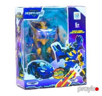 Robot Transformer 336-159, qara/göy, 6+ yaş, plastik No Brand — Bakı