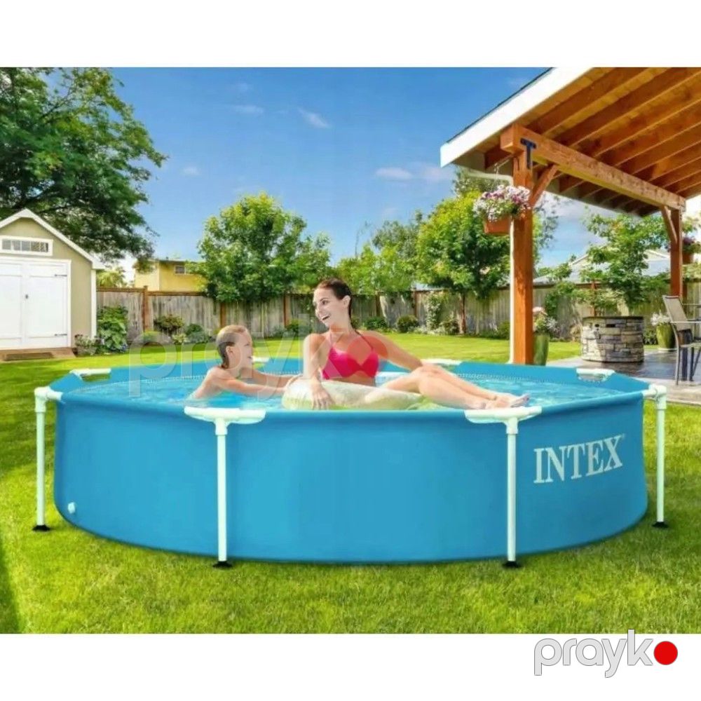 Karkaslı hovuz Intex TECH_28205_48, mavi, 244x51 sm, 1828 L — Hovuzlar, Bakı (2)