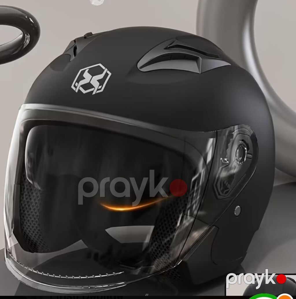 Ağ rəngdə şəhər tipli motosiklet və Skuterlər üçün dəbilqə Hər növ — Motosiklet geyimi, Bakı (10)