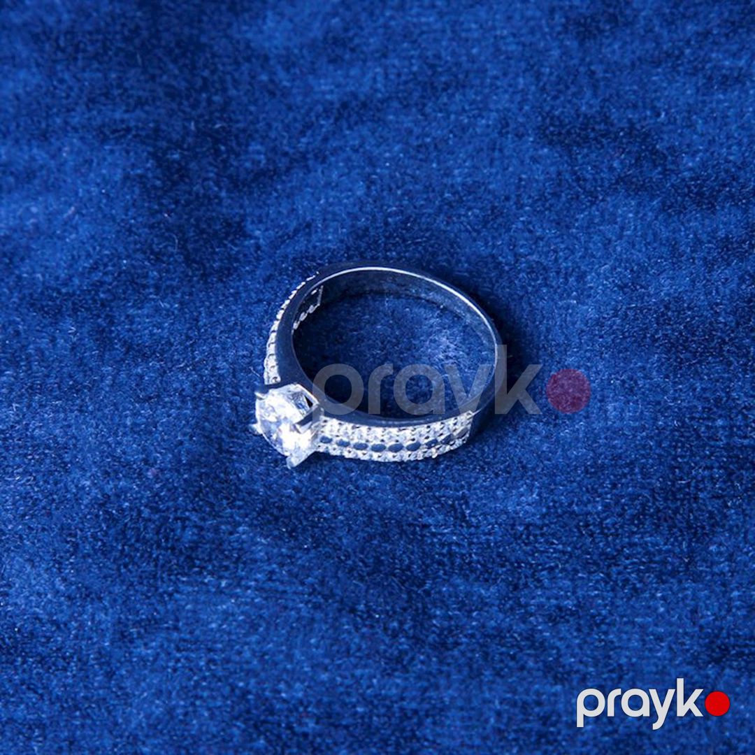 Qadınlar üçün gümüş üzük Azgold 57, Gümüşü/Şəffaf VJ169770 No Brand — Mallar, Bakı (2)