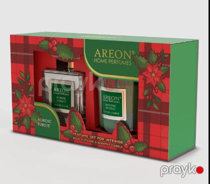 Aromatik dəst Areon Home Perfume 150 ml + şam 120 q Nordic Forest, məhsul çeşiddə - SHP14_G01 — Bakı