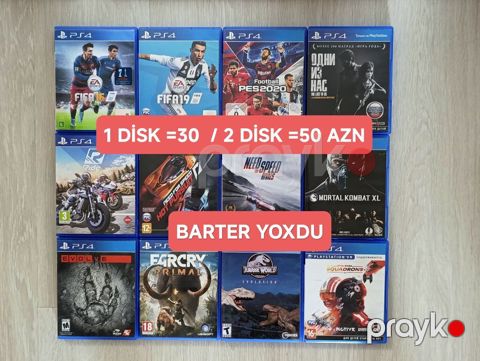 1disk =30az / 2disk =50azn/ Mağaza deyil Qiymətə görə və s. boşuna — Bakı