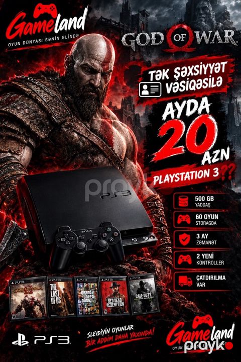 Sony PlayStation 3 Slim 500GB — Bakı