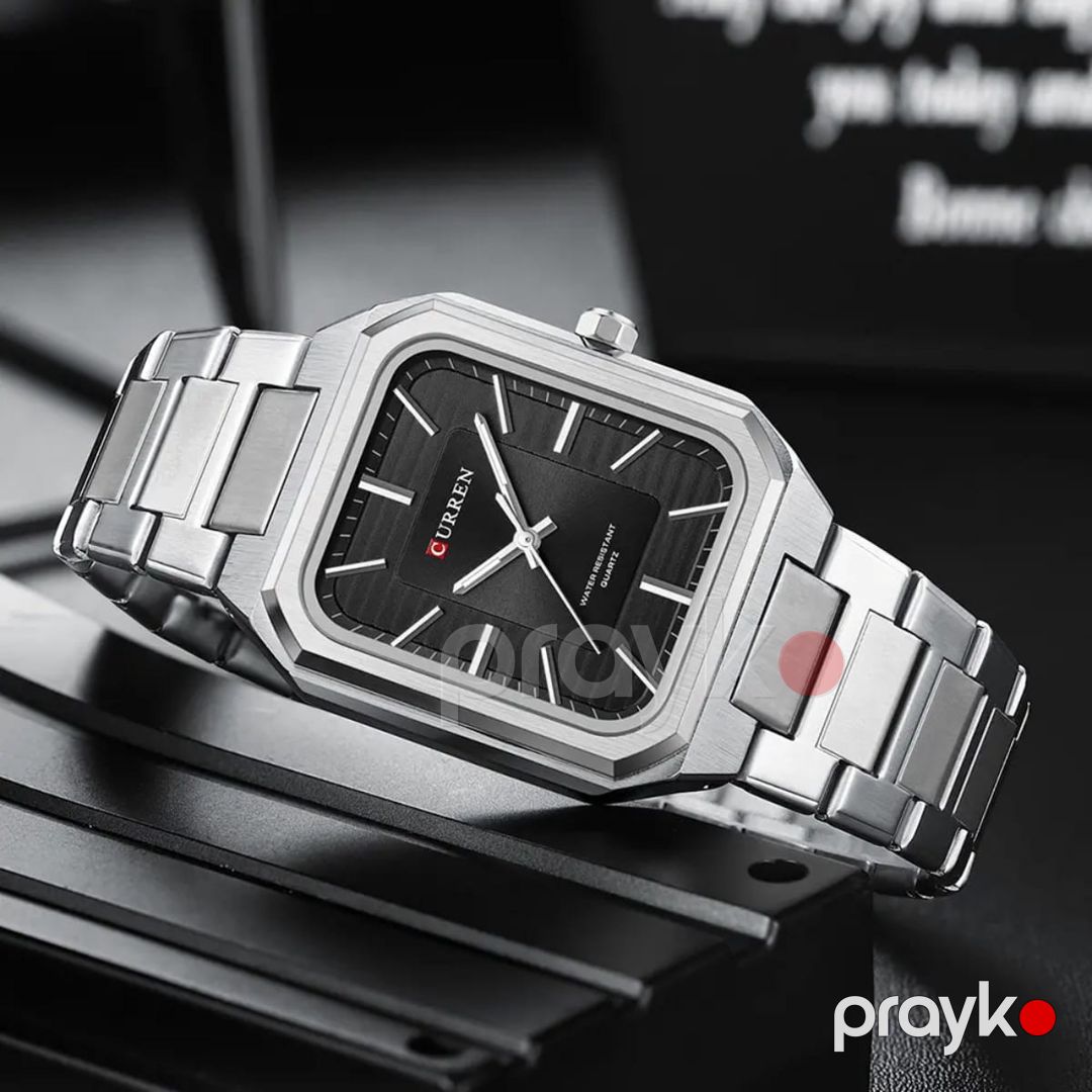 Qol saatı kişilər üçün Curren CN 8457 Silver/Black — Mallar, Bakı (2)