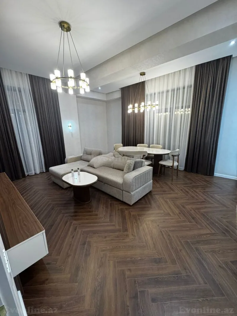 Kirayə verilir 3 otaqlı Mənzil Yeni tikili 130 m² Bakı, Nəsimi r — Bakı