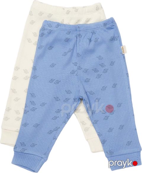 Oğlanlar üçün 2 ədədli gündəlik şalvar BabyCosy CSYM11617, rəngbərəng, modal/pambıq, ölçü 6-9 ay — Bakı