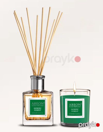 Aromatik dəst Areon Home Perfume 150 ml + şam 120 q Nordic Forest, məhsul çeşiddə - SHP14_G01 — Mallar, Bakı (2)