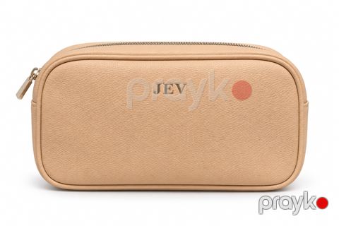 Kosmetik çanta JEV, bej, 10x18 sm — Bakı