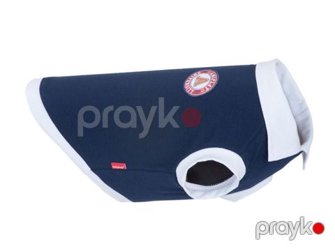 Futbolka itlər üçün Amiplay Oxford, 30 sm, ölçü S, göy — Bakı