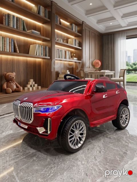 Uşaq elektrik avtomobili X7M, qırmızı — Bakı