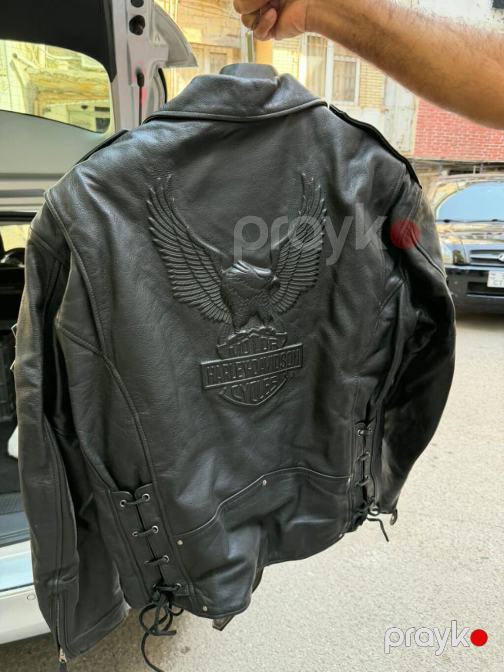 Harley-Davidson dəri motosiklet gödəkcəsi - Rəng: qara - Material — Motosiklet geyimi, Bakı (4)